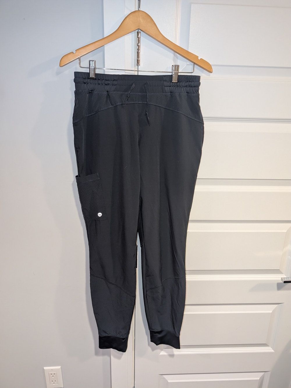 Men’s Charcoal Performance Jogger Pants with Cargo Pocket